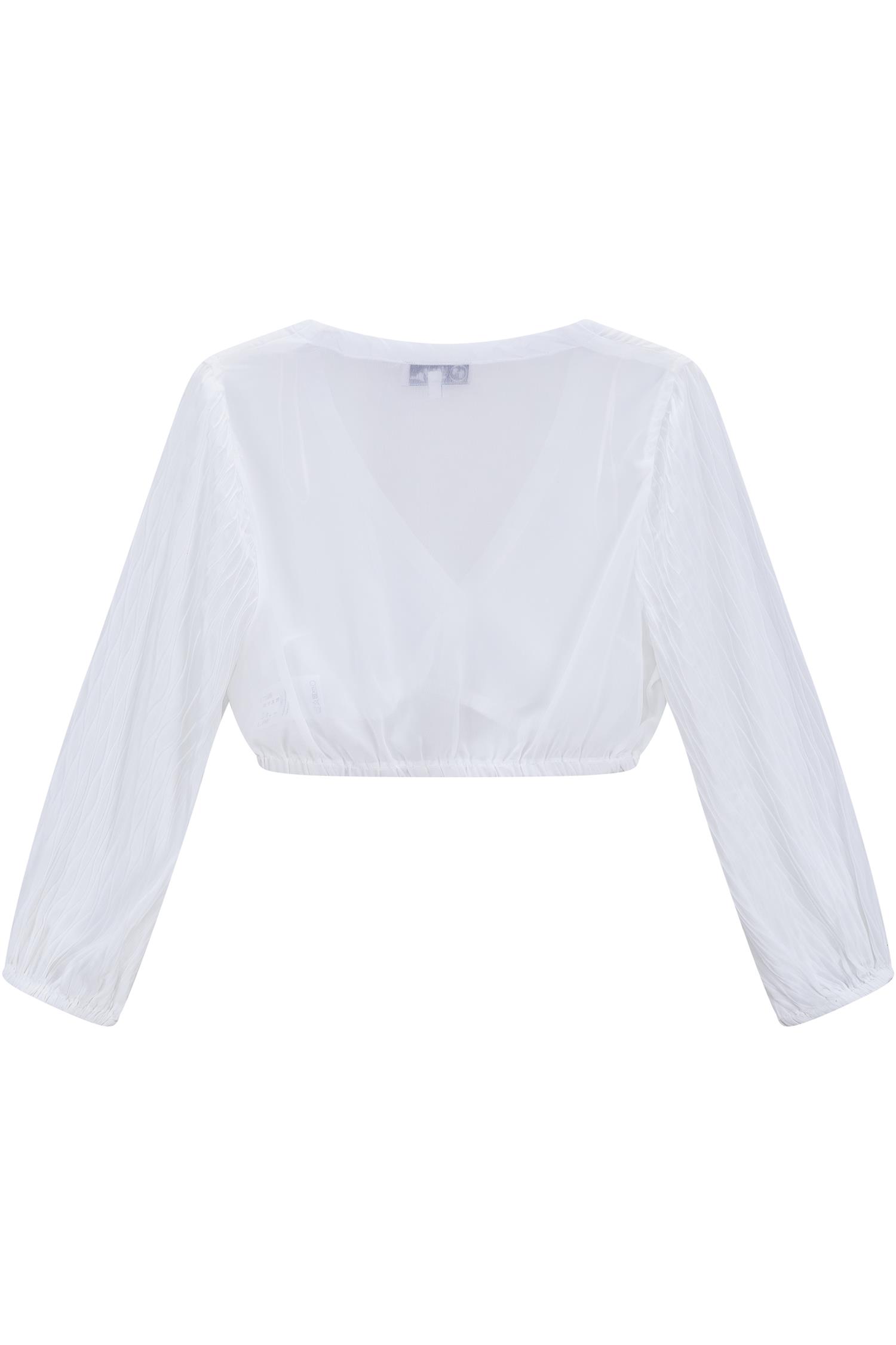 Dirndlbluse Nandelstadt von MarJo in Weiß